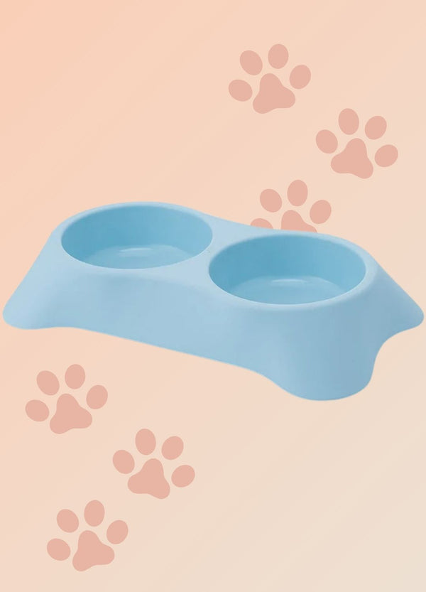 Elegant Double Bowl For Cats & Puppies