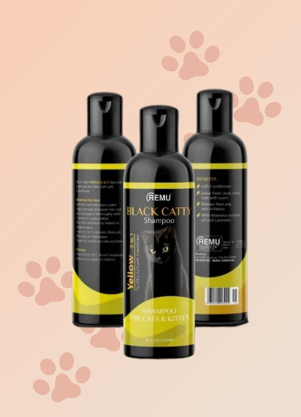 Remu - Black Catty Shampoo 320Ml - Yellow
