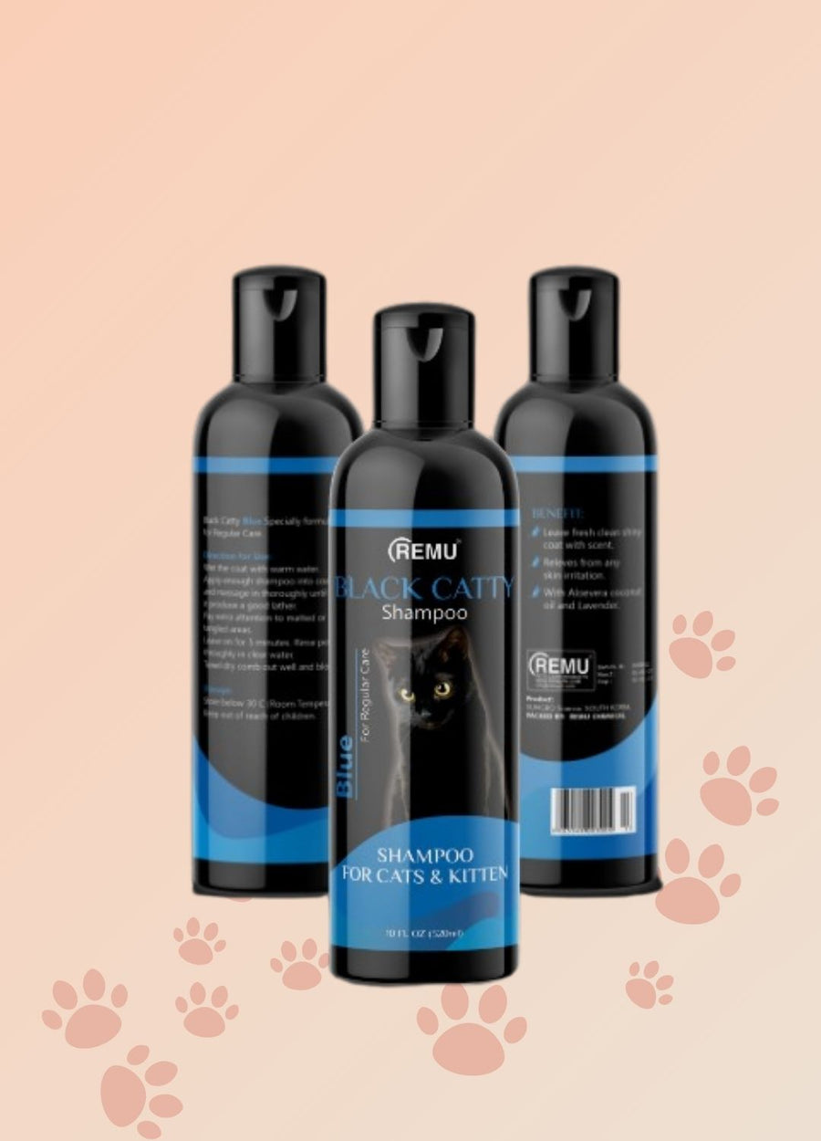 REMU - BLACK CATTY SHAMPOO 320ML - Blue