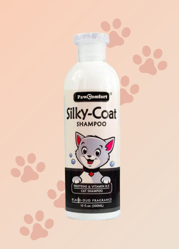 PawComfort Silky-Coat Shampoo for Cats. Black-oud Fragrance - 300ml