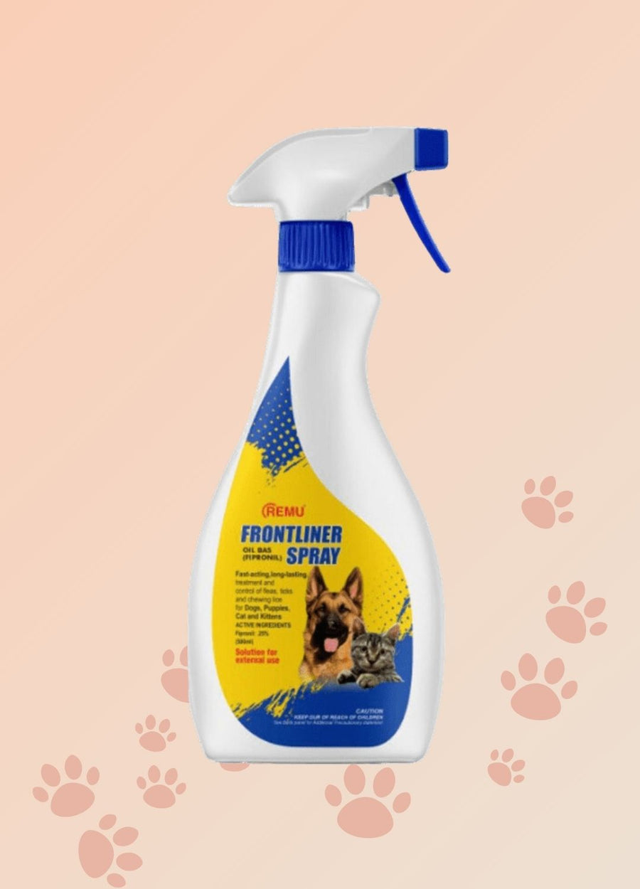 REMU FRONTLINER Spray - 300 ML - Tick and Flea Spray For Cats & Dog